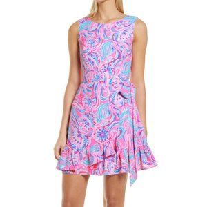 NWT Lilly Pulitzer Joselyn Stretch Dress Prosecco Pink Dont Be Jelly Size 16